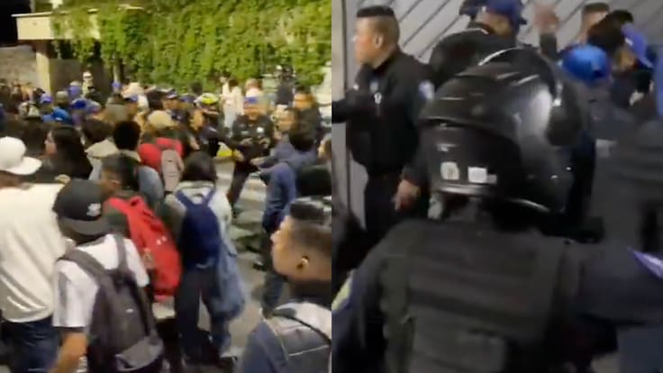 Riña entre estudiantes y Policía Auxiliar en Bachilleres 15 deja cuatro detenidos en CDMX: Esta fue la causa